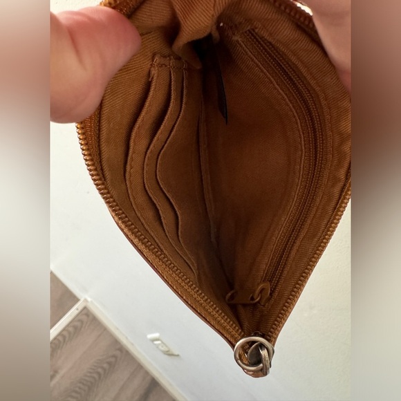 Fossil Animal Print Cheetah Small Leather Wristlet Clutch - Picture 6 of 7